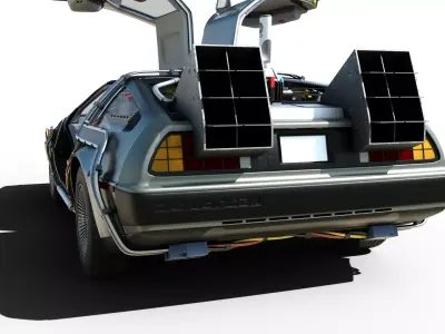 DeLorean At 88 Miles Per Hour 3D print model