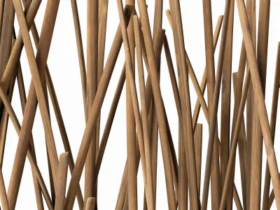 Screen branch thin decor n4 3D model