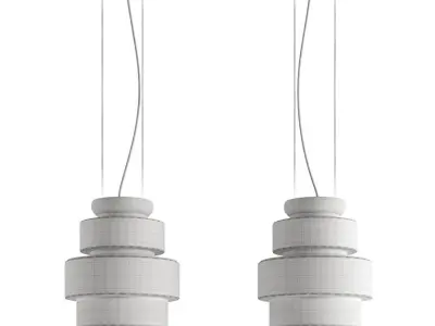 Kepi Pendant Light by Arketipo Low-poly 3D model