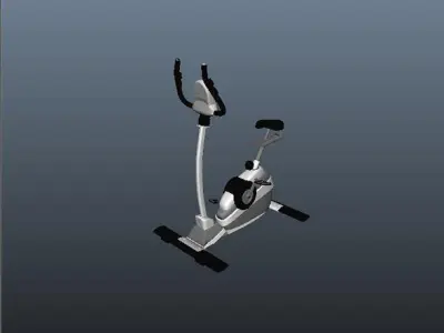 Exercise bike 3D model 5