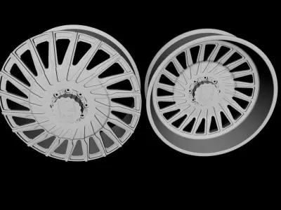 Wheel Amani Forged Culture Dually Low-poly 3D model