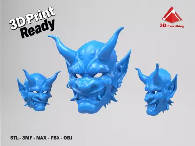 Demon Mask 3D print model