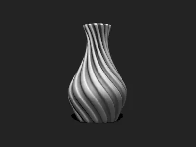 Spiral Vase 01 - Modern Home Decor - Flower Pot DIY - Table Vase 3D print model
