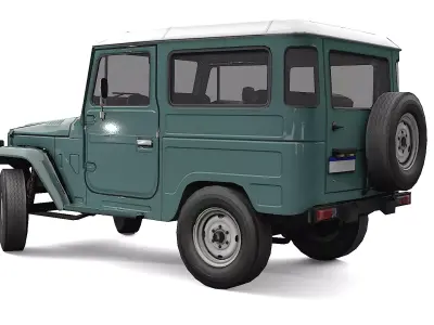 Car FJ Cruiser 1980 Low-poly 3D model