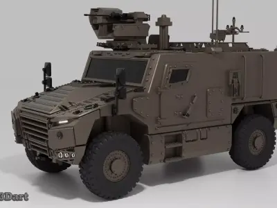Serval Tactical MRAP Vehicle 3D print model