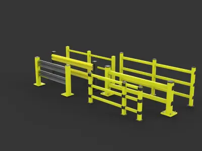 Safety Barrier 3D model