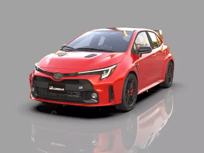 Toyota Corolla GR 2022 HQ interior  3D model
