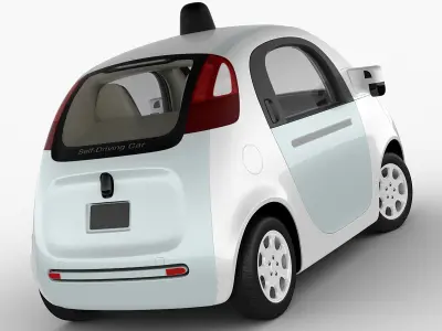 Google Self-Driving Car 3D model