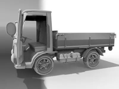 Caminhao de Carga  Low-poly 3D model