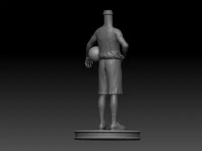 3D Printable Basketball Player Bubble Head 3D print model
