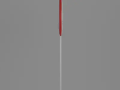 Lollipop on stick Low-poly 3D model