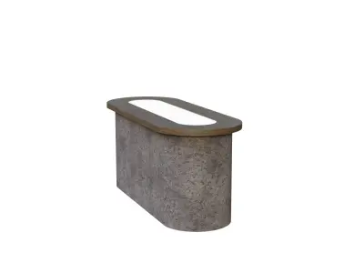 Luxury Marble Table Stand Home  Low-poly 3D model