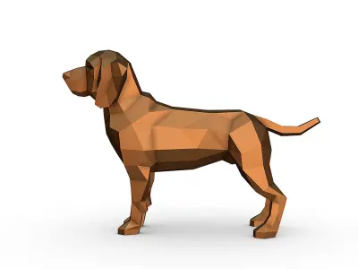 Maltese Hunting Dog 3D print model