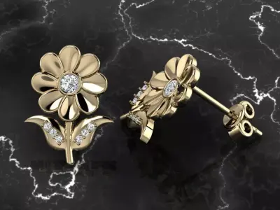 Earring Jewelry 3D print model get