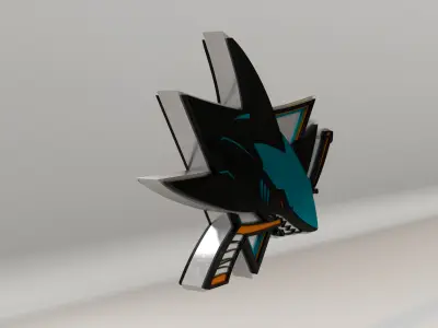 NHL San Jose Sharks Team Logo 3D model
