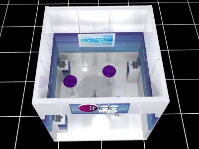 Booth Exhibition Stand a377a 3D model