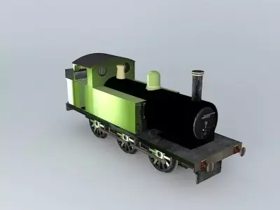Eco Rail Track Tank Engine Dummy Old Steam Days Free 3D model