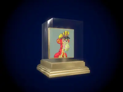 Mutant Ape 23 Gold Club Low-poly 3D model