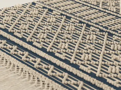 Surya Farmhouse Tassel Row 3D model