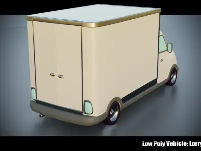 Low Poly Vehicle - Lorry Low-poly 3D model