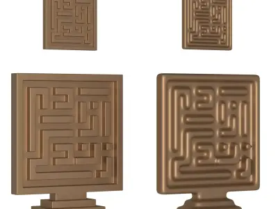 woman life freedom necklace plaque and table decoration 3D print model