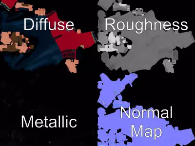 Starship Commander model pack Low-poly 3D model