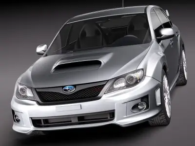 Subaru Impreza WRX STi sedan 2011 VRAY 3D model