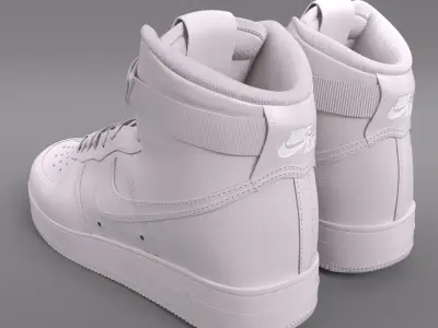 Air Force 1 Nike PBR Low-poly 3D model
