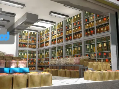 Traditional Chinese Medicine Store 3D model