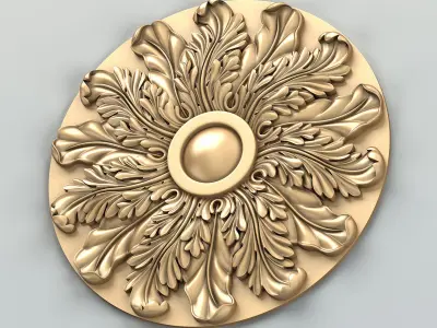 Round rosette 048 3D model