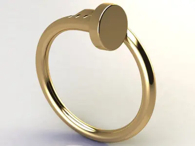 Nail Ring size US 11 3D print model