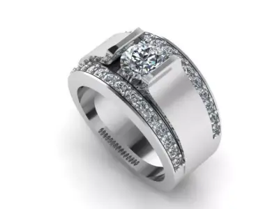 mens ring Free 3D print model get