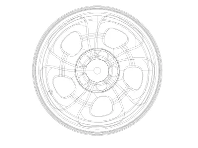3d printable Chevy wheel 3D print model