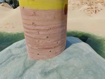 Islamic lighthouse   Middle Eastern Free 3D model