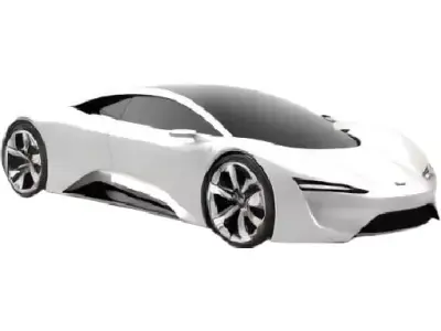 Sleek Modren Car  3D model