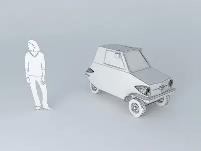 Fictional microcar Free 3D model