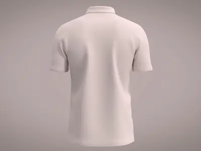 Men Regular-Fit Quick-Dry Golf Polo CLO FILE 3D model