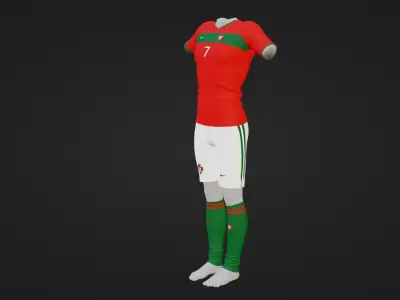 Portugal Sportwear Low-poly 3D model