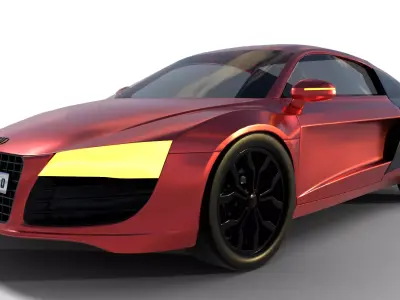 Audi r8 car Blender 3D model