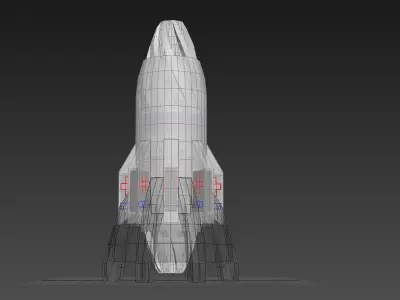 Inverted Electric Rocket Engine - Ionized Rocket Hull - Concept 3D model