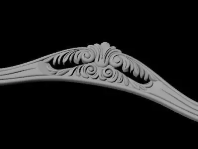 Central decor ornament for furniture 3D model 603