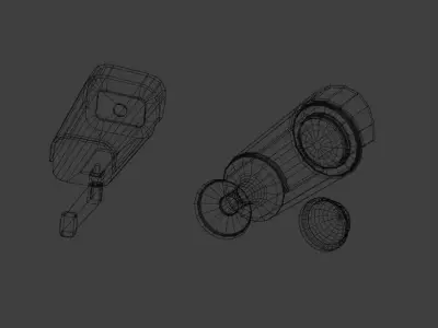 GAME READY SURVEILLANCE CAMERA ASSET Free low-poly 3D model