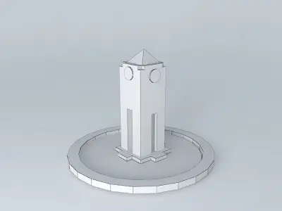 Karaman Town Square - Clock Tower Free 3D model