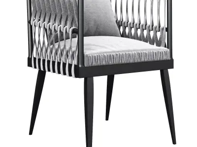 Armchair Luta by Romatti 3d model Low-poly 3D model