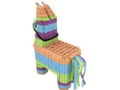 Pinata With Bat 3D model