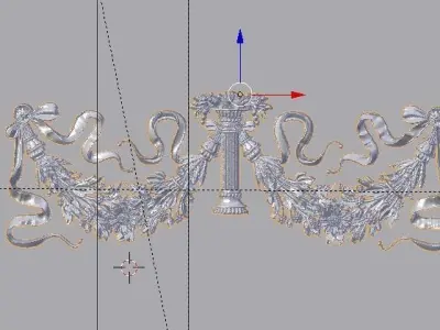Classic decor ornament v-3D model01 3D model