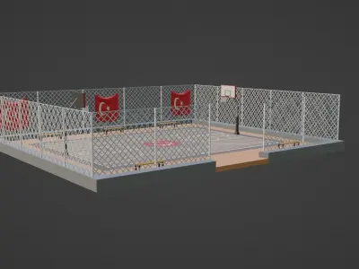 Basketball Stadium - Turkey Low-poly 3D model