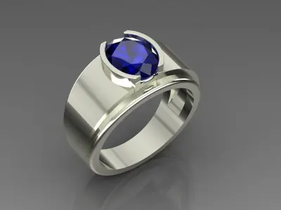 Band Ring 3D print model