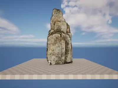 Realistic Rock Free low-poly 3D model