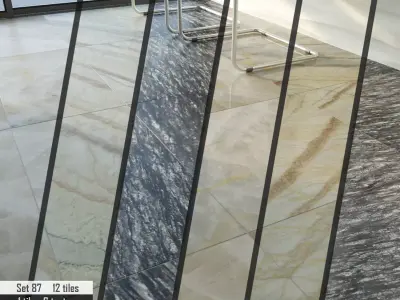 ABC Stone Set 3D model